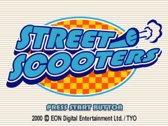 Street Scooters title screen for Playstation